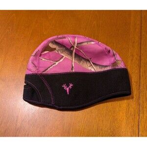 Realtree Girl Pink Camo Beanie Hat Women’s Fleece Lined AP Camouflage Hunting